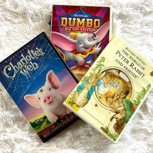 Charlottes Web Peter Rabbit Dumbo dvd bundle